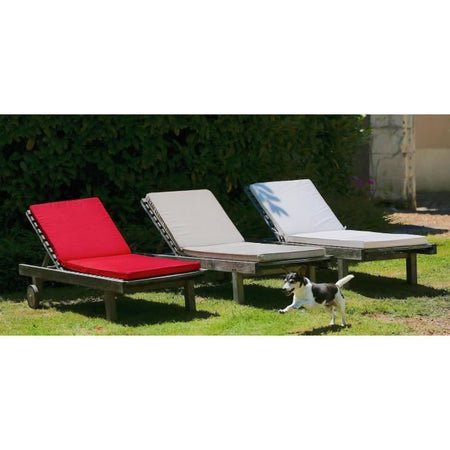 Cuscino prendisole GIARDINO PRIVATO MONTE CARLO - 185 x 55 x 6 cm - Grigio ardesia