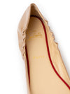 Christian Louboutin Ballerina Gloriana in Vernice Beige da donna