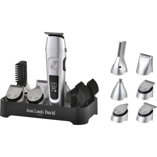 Tagliacapelli 6 in 1 - JEAN LOUIS DAVID - JLD ULTIMATE TRIMMER - 6 testine intercambiabili - Durata della batteria 120 min