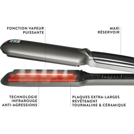 JEAN LOUIS DAVID 39968 Raddrizzatore a infrarossi e a vapore STEAM PROTECT - 235  C max - 50W - 2 anni di garanzia