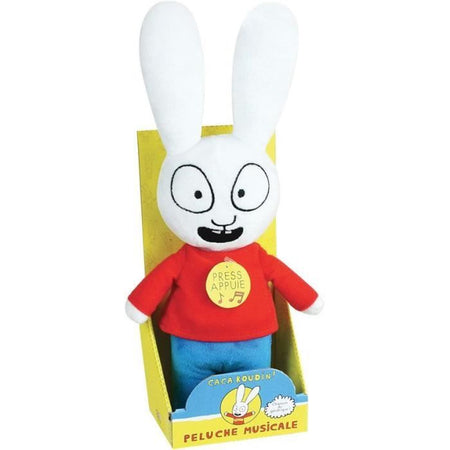 JEMINI Peluche Simon +/- 30 cm generico musicale ca ca è salsiccia di caca Simon