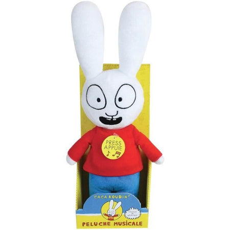 JEMINI Peluche Simon +/- 30 cm generico musicale ca ca è salsiccia di caca Simon