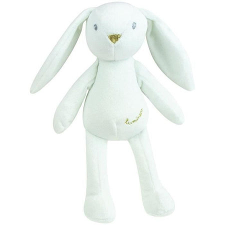 JEMINI Luminou Coniglio bianco Peluche naturale e luminoso funziona senza batteria +/- 20 cm