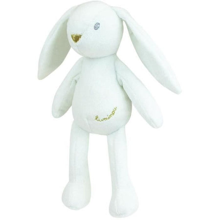 JEMINI Luminou Coniglio bianco Peluche naturale e luminoso funziona senza batteria +/- 20 cm