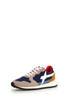 W6yz scarpe uomo  JET-M. - Sneakers in tessuto tecnico e suede - Beige-Blu