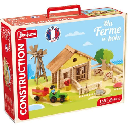 La mia fattoria di legno - Gioco di costruzione - JEUJURA - 145 pezzi