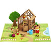 La Serra del Giardiniere 40 Pezzi - JEUJURA - Gioco di Costruzioni in Legno Naturale, Tappetino e Accessori Inclusi, 22x18,5x8,5 cm