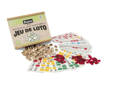 Gioco della lotteria - scatola di legno