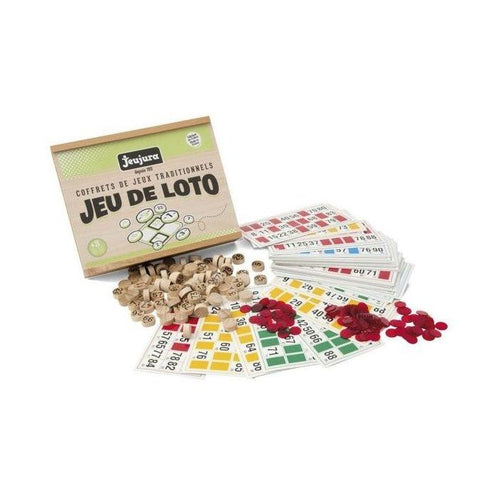 Gioco della lotteria - scatola di legno