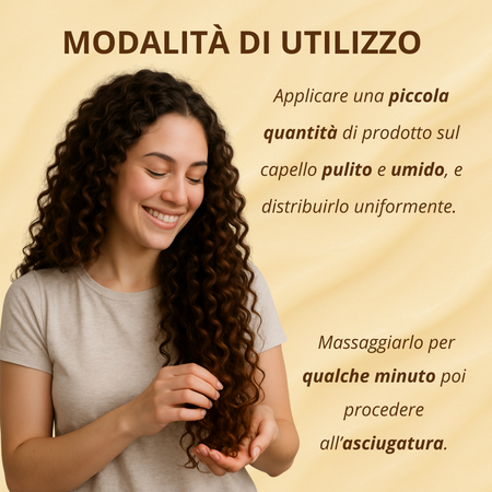 Coccola Maschera Capelli Ricci – Trattamento Professionale con Cheratina – Nutre, Districa e Idrata – Per Capelli Secchi, Crespi e Ribelli – 200ml – AlohaLabs