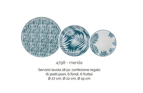 Servizio Tavola 18 pezzi Evviva 4798 – Collezione Merida Ottanio