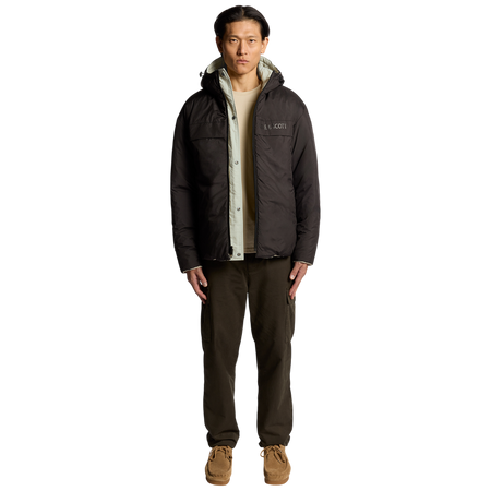 Lyle & Scott giacca reversibile beige nera JK2323V-X960