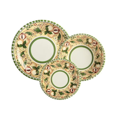 Servizio Piatti 18 Pezzi Pesche in Ceramica Salerno Maxwell & Williams JL00PESCHE