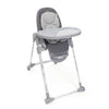 CHICCO Polly Armonia Seggiolone Evolutivo Pappa per Bambini da 0 Mesi a 40 kg, Seggiolone Reclinabile a Sdraietta con Altezza e Poggiapiedi Regolabili, 4 Ruote, Chiusura Compatta, grigio scuro, colore CARRARA