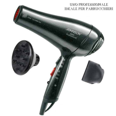 Asciugacapelli Professionale Ioniz Tormaline

Potenza 2200 W – Colpo d'aria fredda – 2 Commutatori – 2 Velocità – 3 Temperature – Filtro posteriore in filo metallico intrecciato Inox, removibile – Griglia in tormalina – Deflettore Extra