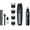 KIT barba 5 in 1 - JOCCA - 1439 - 3V - 4 pettini - Nero e acciaio inox