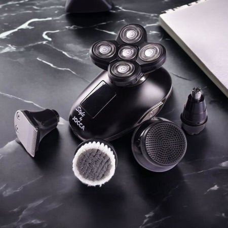 Kit per la rasatura e la cura del viso - JOCCA - 1602 - Batteria ai polimeri di litio da 600 mAh - 3,7 V - Durata della batteria di 1 ora