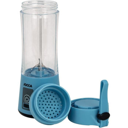 Frullatore portatile - JOCCA - SWEET - 380 ml - 2000 mAh - Con cavo USB - Blu
