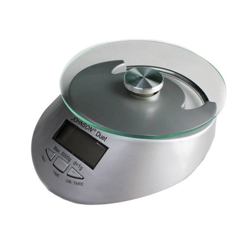 Bilancia Digitale da Cucina

Portata: 5 kg – Graduazione: 1g – Funzione tara – Doppia scala grammi/once – Superficie in vetro – Spegnimento automatico o manuale – Indicatore di sovraccarico – Indicatore di batterie scariche – Orologio h/m