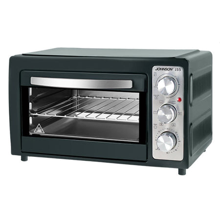 Forno elettrico 1500W, statico o ventilato - termostato regolabile da 90°C a 250°C - timer 0 a 60 min