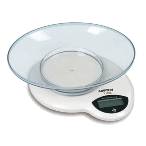 Bilancia Digitale da Cucina

Portata: 3 kg – Graduazione: 1g – Funzione tara – Ciotola rimovibile in plastica – Indicatore di sovraccarico – Indicatore di batterie scariche