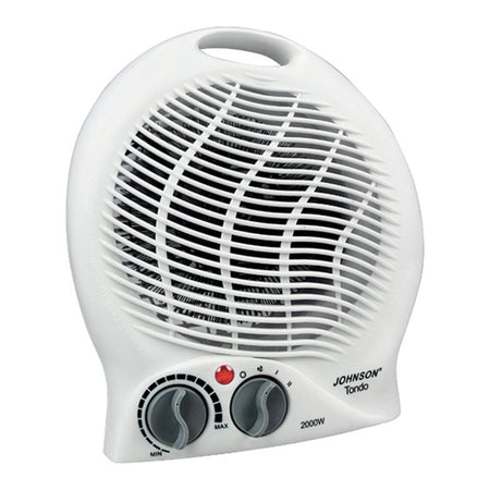 Termoventilatore Tondo con due livelli di potenza - 1000-2000W - può essere utilizzato come Ventilatore estivo