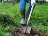 Badile a punta per giardino con manico a D in fibra di resina