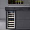 Cantinetta refrigerante con porta in vetro, capienza 33 bottiglie