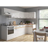 Junona cucina bassa mobili 40 cm - 3 cassetti + topp - bianco brillante