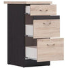 Junona Kitchen Basse mobili 40 cm - 3 cassetti - Trovos - Chene Sonoma