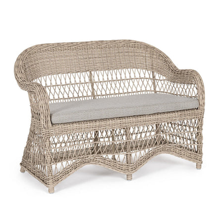 Divano "Jupiter" a due posti, con cuscini comodi e sfoderabili, in fibra sintetica