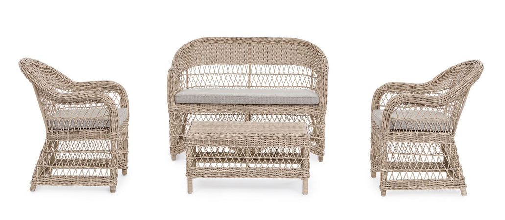 Divano "Jupiter" a due posti, con cuscini comodi e sfoderabili, in fibra sintetica