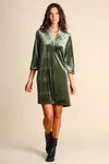 JUSTMINE | Abito in jersey di velluto stretch