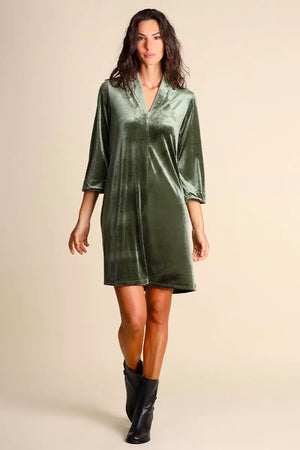JUSTMINE | Abito in jersey di velluto stretch