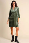 JUSTMINE | Abito in jersey di velluto stretch