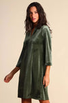 JUSTMINE | Abito in jersey di velluto stretch