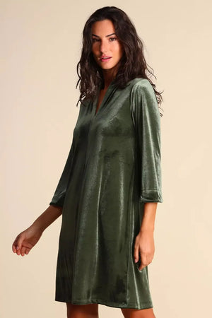 JUSTMINE | Abito in jersey di velluto stretch