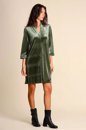 JUSTMINE | Abito in jersey di velluto stretch