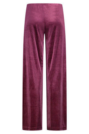 JUSTMINE | Pantalone in jersey di velluto stretch