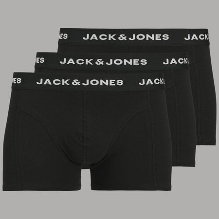 Jack & Jones boxer neri confezione da 3 art. Antonthony 12171944