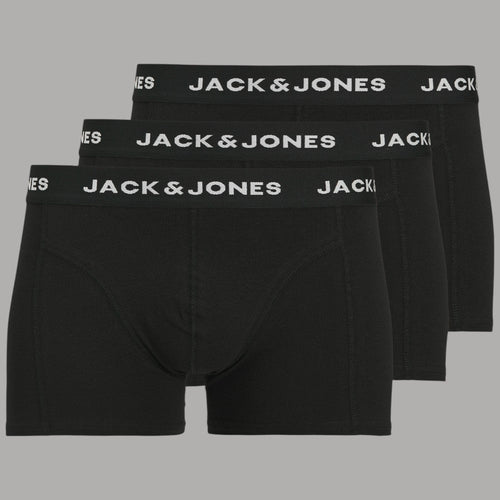 Jack & Jones boxer neri confezione da 3 art. Antonthony 12171944