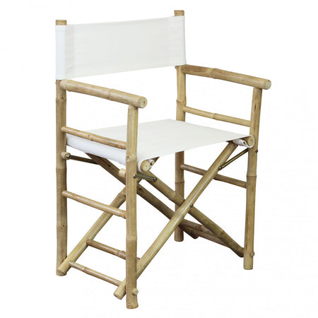 Sedia regista "Mojito" da esterno in legno di Bamboo, 60 x 44 x 88 cm