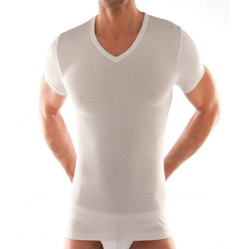 Liabel Maglia da Uomo Manica Corta Lana - Cotone Scollo V 5321/53 S24 - Passarelli Biancheria