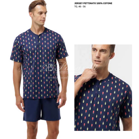 Jamas Pigiama Corto Estivo da Uomo EJ 9407 2504S54