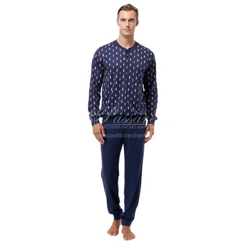 Jamas Pigiama Uomo Cotone Leggero Maniche Lunghe EJ 9405 2504S60