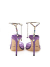 Jimmy Choo Sandalo Saeda in Pvc e Raso Jimmy choo da donna