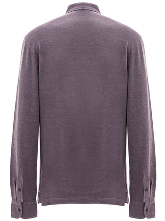 Corneliani Polo color indaco da uomo