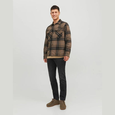 Jeans Jack & Jones Mike 425 Tapered Fit black denim