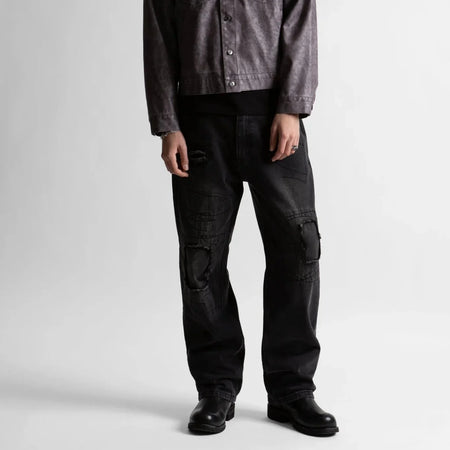 Jeans Wasted Paris Ripped Manc Black