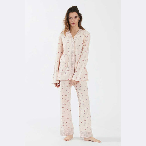 Pigiama Primavera/Estate Donna Happy People Zucca XS 100% Cotone